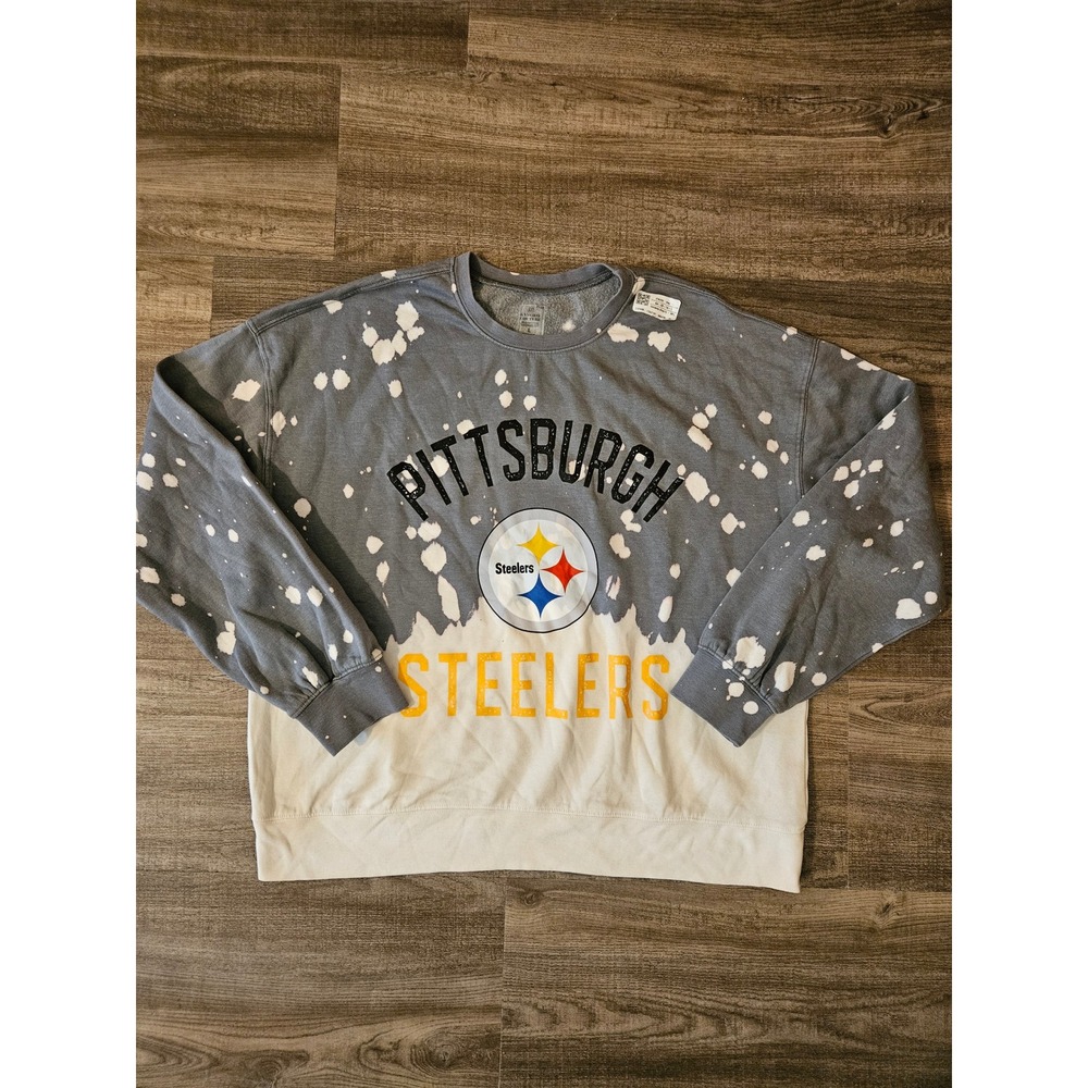Pittsburgh Steelers Gameday Couture Sweatshirt Gray Women's Size L